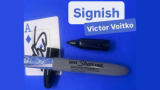 Signish by Victor Voitko (Blue) CARTA NEL PENNARELLO