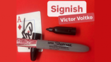 Signish by Victor Voitko (Red) carta firmata nel pennarello