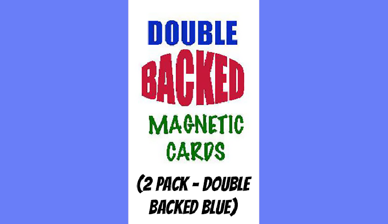 Magnetic Cards (2 pack/double back blue) by Chazpro Magic