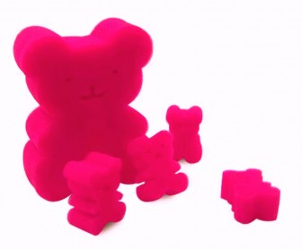 Mister Orsetto e 4 orsetti di spugna Rosa