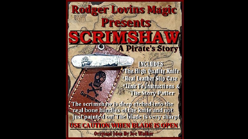 Scrimshaw Knife by Rodger Lovins